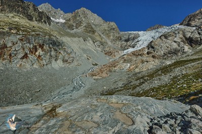 Mountain landscape of the ecrins
