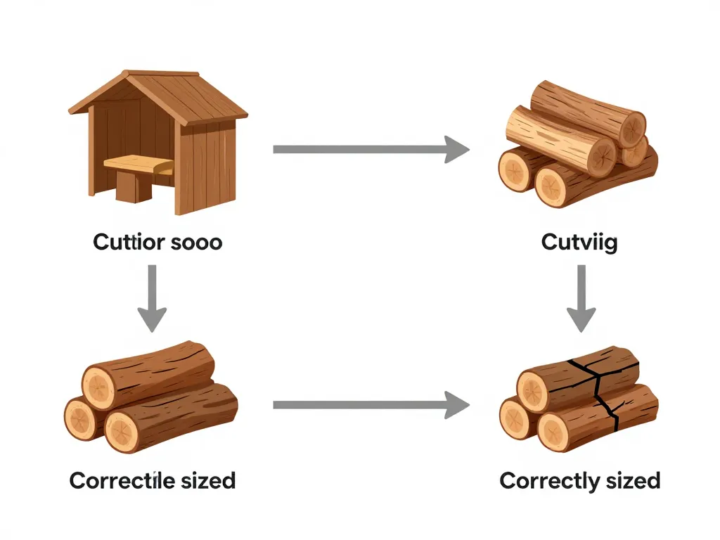préparation albizia bois de chauffage séchage et fendage