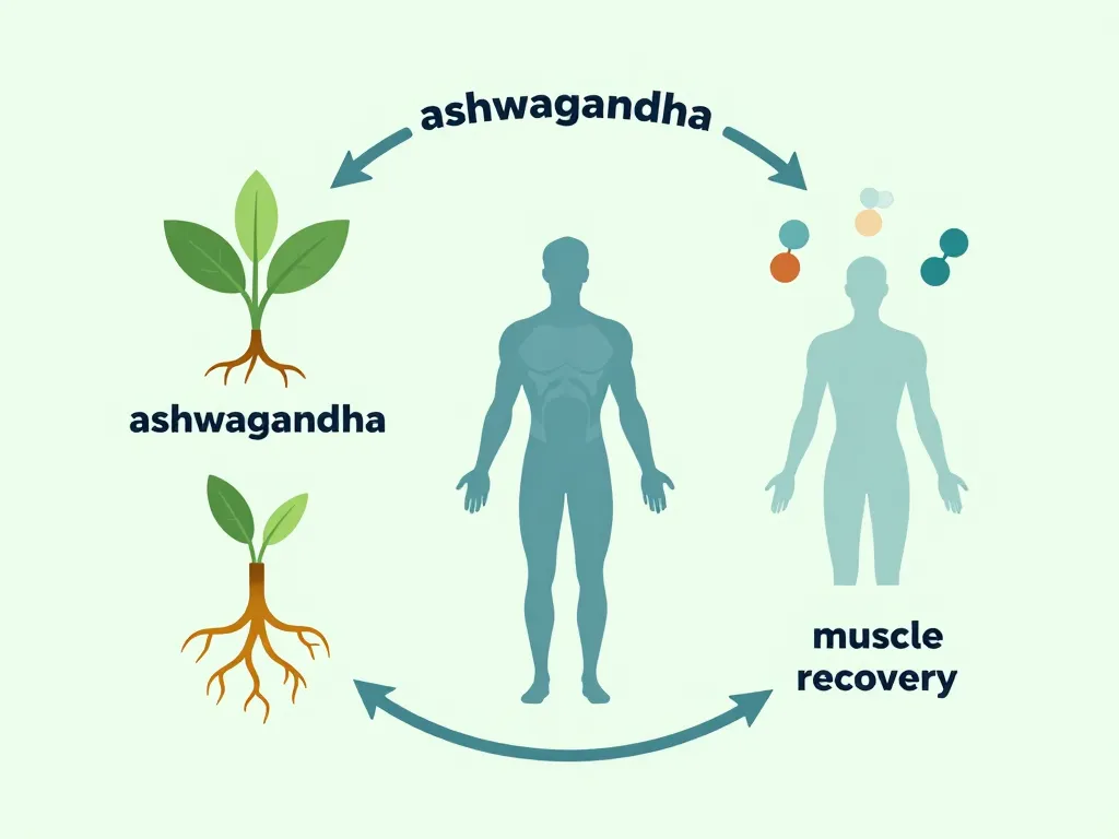 Schéma ashwagandha musculation stress récupération