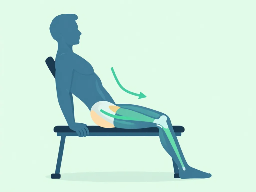 diagramme muscles sollicités banc à lombaires bas du dos