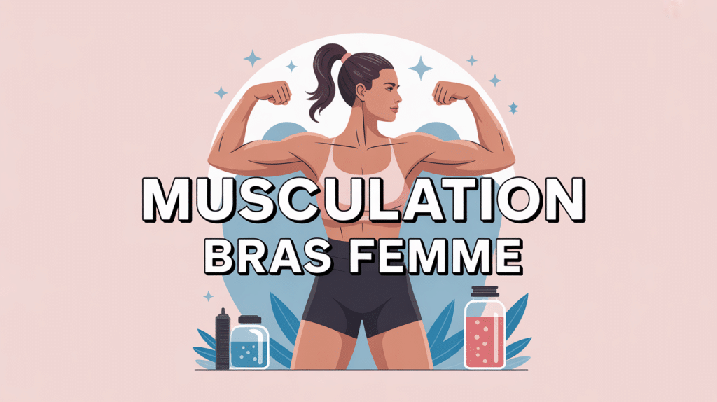 Illustration femme bras musculation femme toniques