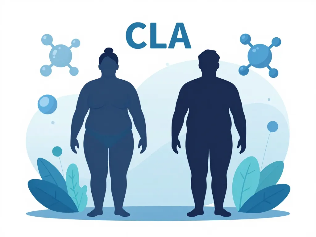 CLA sèche effet sur masse grasse métabolisme illustration