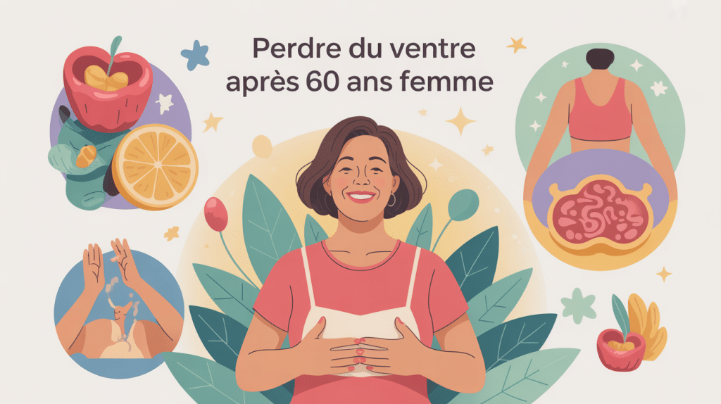 comment perdre du ventre après 60 ans femme illustration bien-être