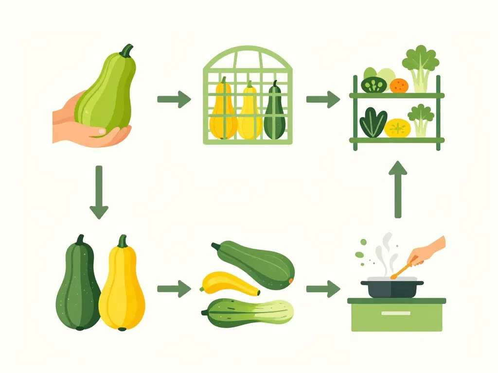 courge verte et jaune choix conservation recette