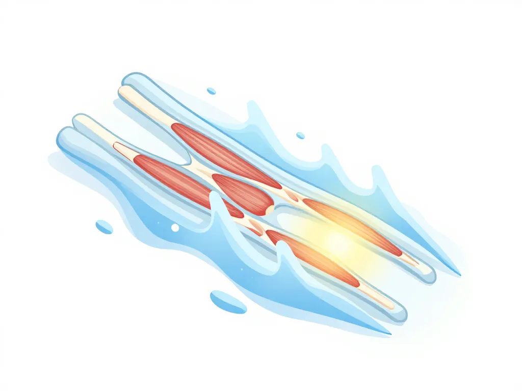 Diagramme effets cryothérapie musculation sur récupération musculaire