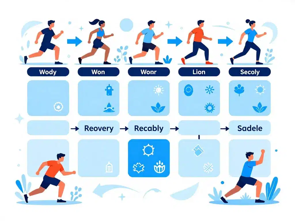 Illustration cryothérapie musculation intégration planning entraînement