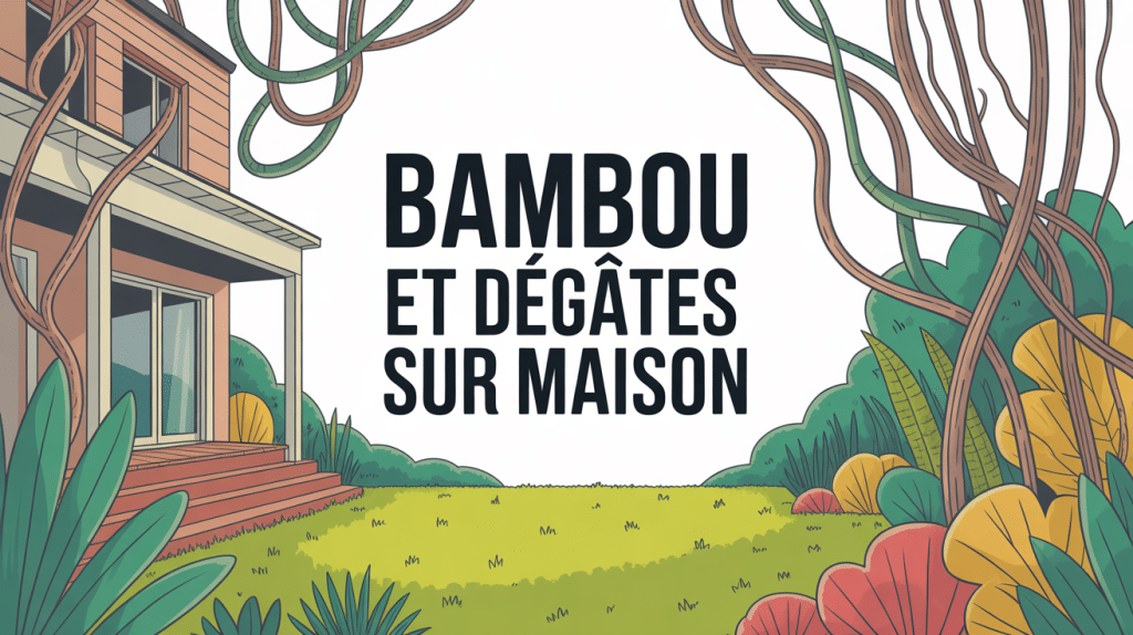 degat bambou maison terrasse fondations jardin envahi