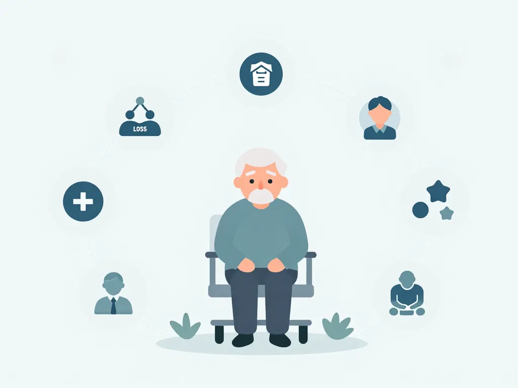 Dépression maison de repos causes et facteurs illustration