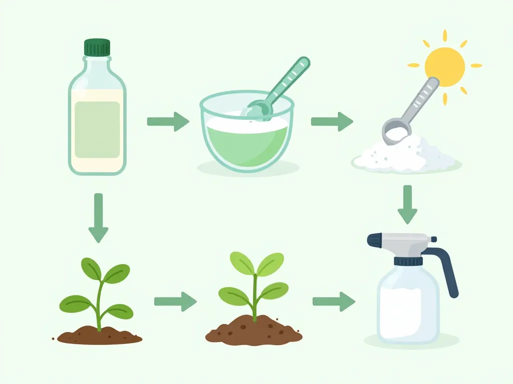 Schéma dosage mélange bicarbonate de soude et vinaigre blanc pour désherber
