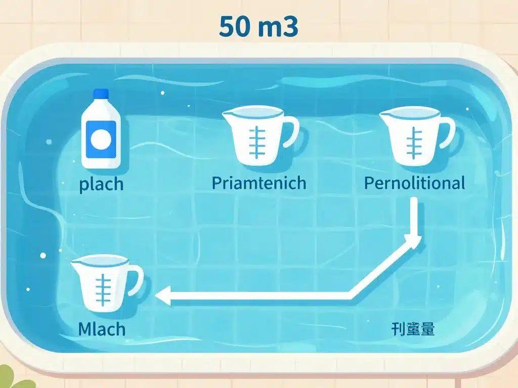 dosage dose eau de javel pour piscine 50 m3 étape par étape