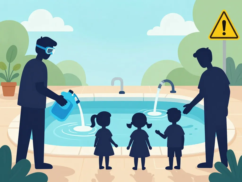 sécurité manipulation dose eau de javel pour piscine 50 m3