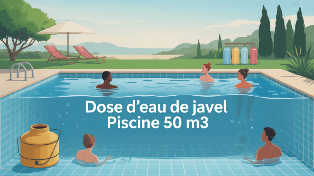 traitement piscine 50 m3 avec dose eau de javel