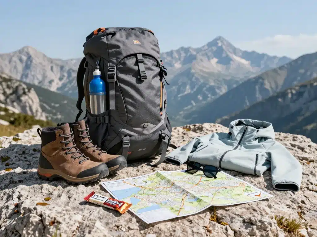 Materiel randonnee monte aragnascu corse