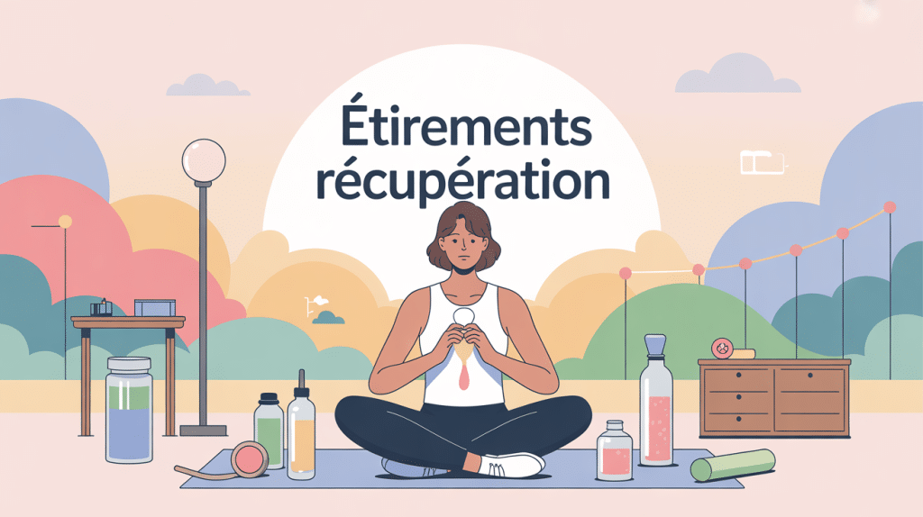 étirements récupération après sport illustration centrale