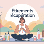 étirements récupération après sport illustration centrale