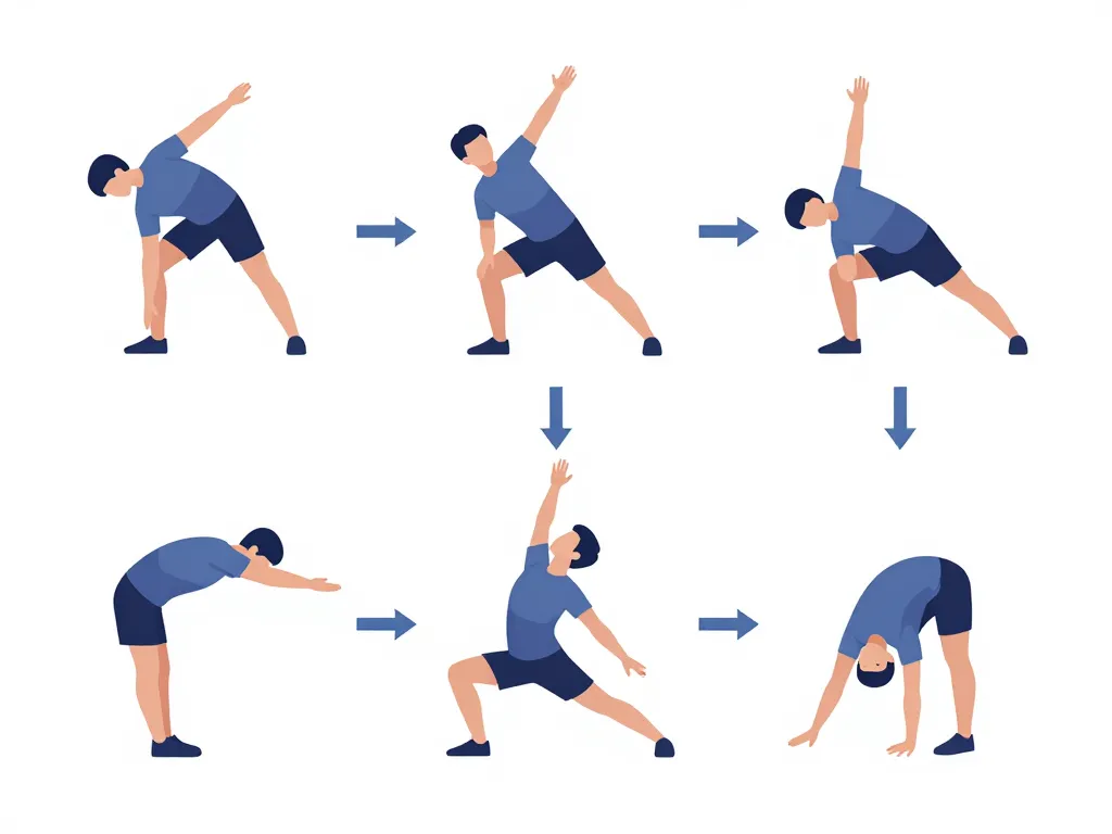 étirements récupération diagramme statique dynamique