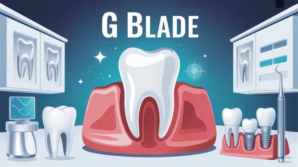 illustration g blade dispositifs dentaires et implants