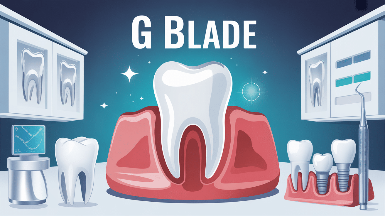 illustration g blade dispositifs dentaires et implants