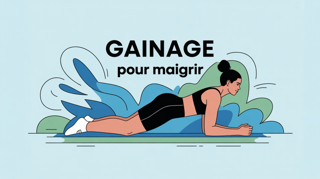 Gainage qui fait maigrir, silhouette en planche et formes dynamiques