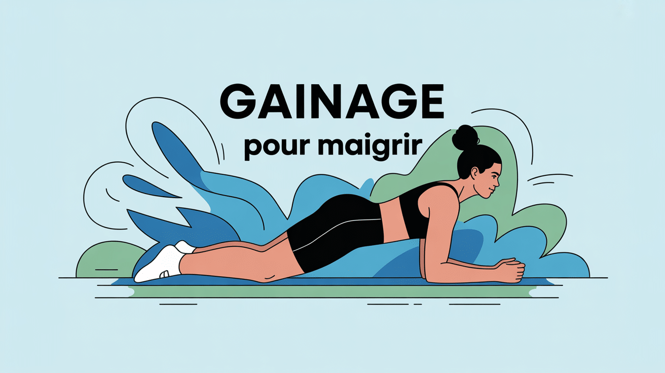 Gainage qui fait maigrir, silhouette en planche et formes dynamiques