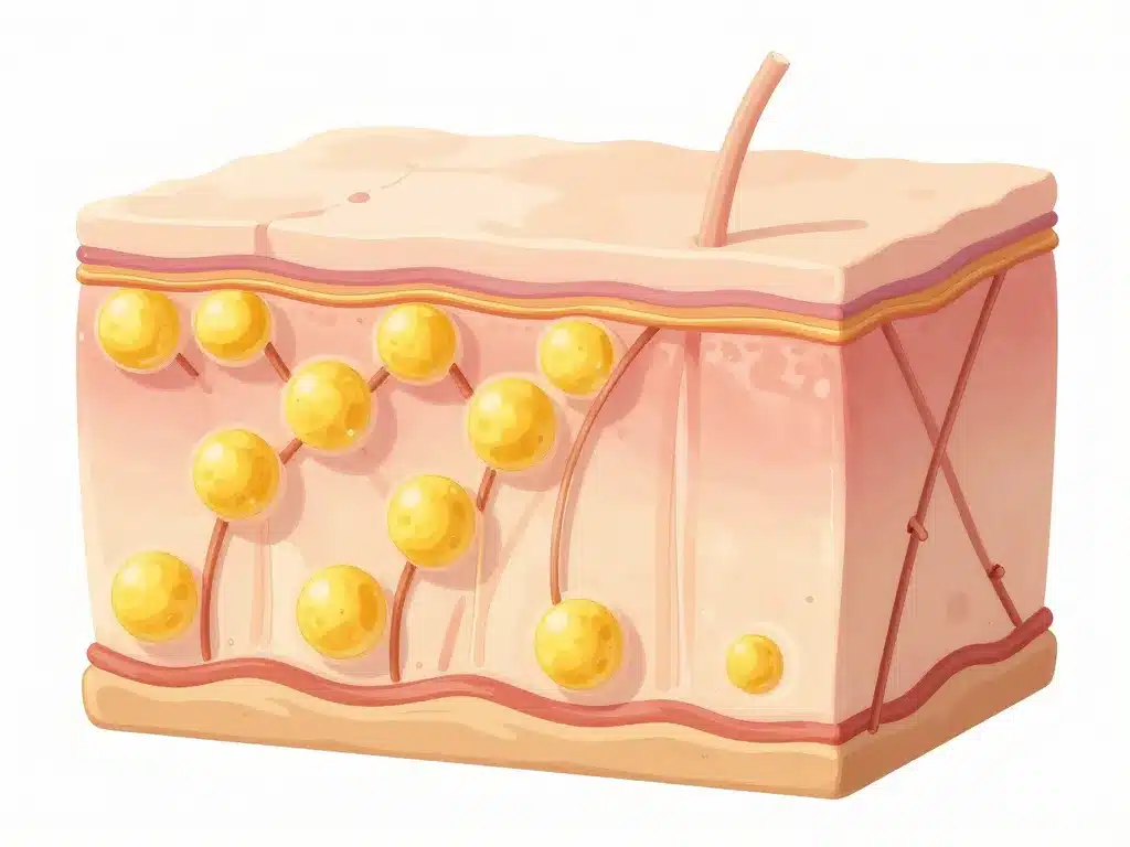 j'ai perdu toute ma cellulite concept diagramme structure cellulite