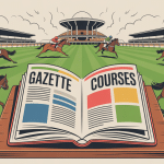 illustration SEO la gazette des courses sur une table avec pronostics et chevaux