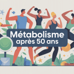 Illustration métabolisme après 50 ans énergie et vitalité
