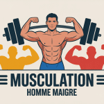 illustration musculation homme maigre motivation