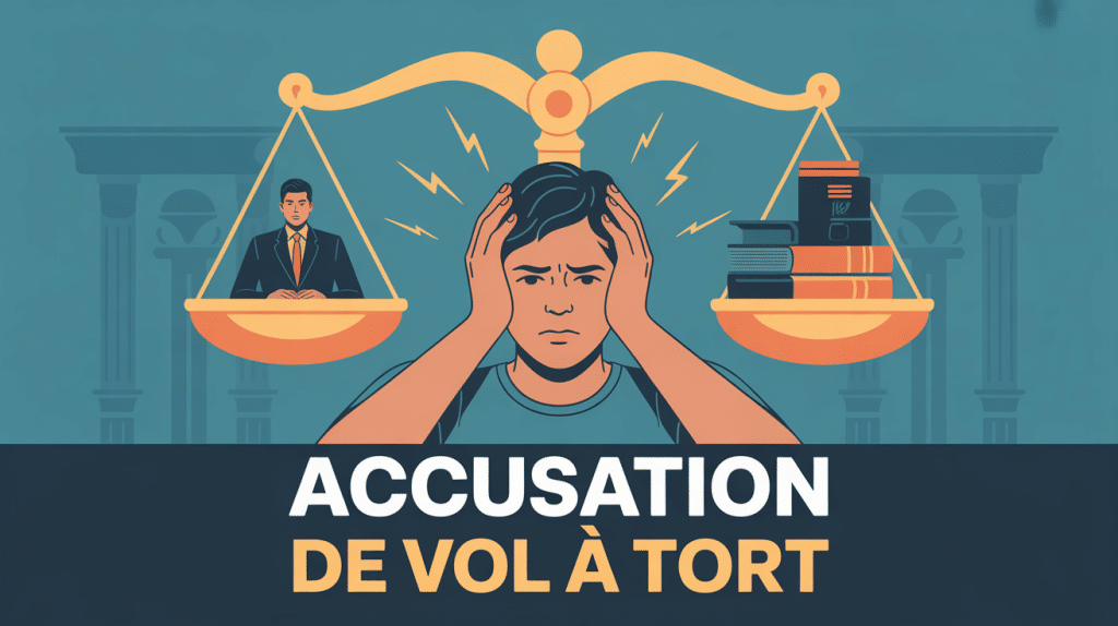 on m'accuse de vol à tort comment reagir illustration situation justice