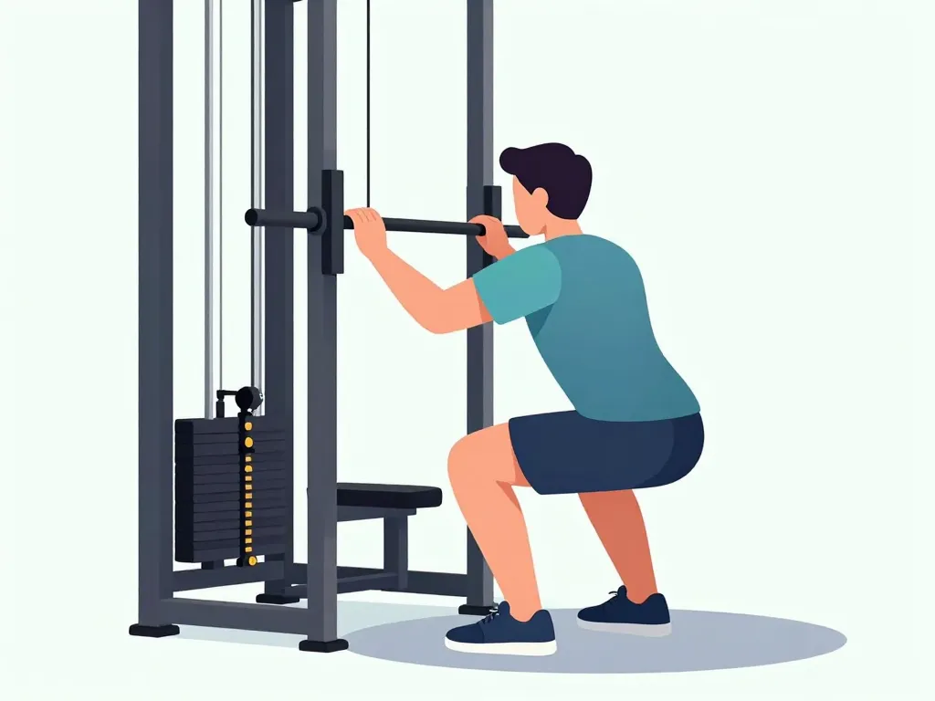 pendulum squat réglages machine placement correct