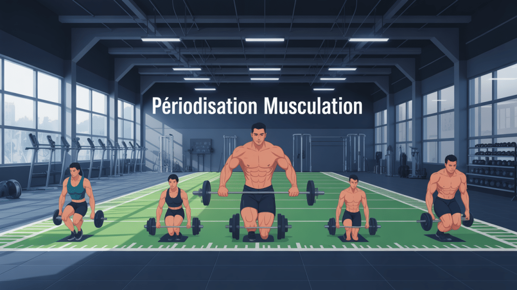 Illustration periodisation musculation cycles évolutifs