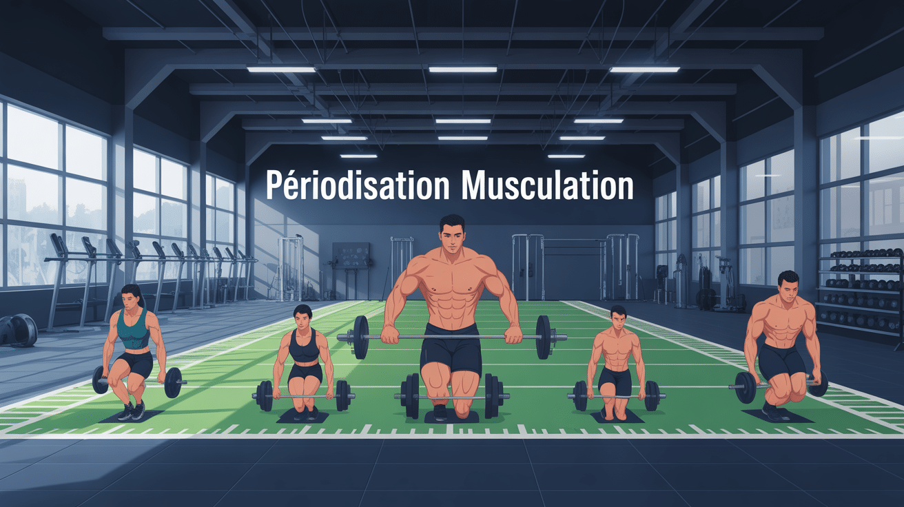 Illustration periodisation musculation cycles évolutifs