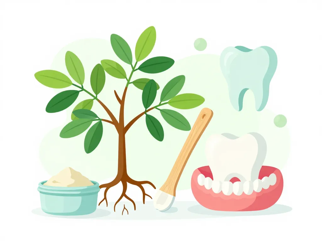 poudre de siwak, plante salvadora persica, dents saines