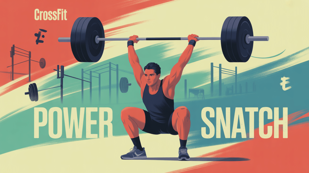 Power snatches athlète barre crossfit haltérophilie