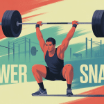 Power snatches athlète barre crossfit haltérophilie