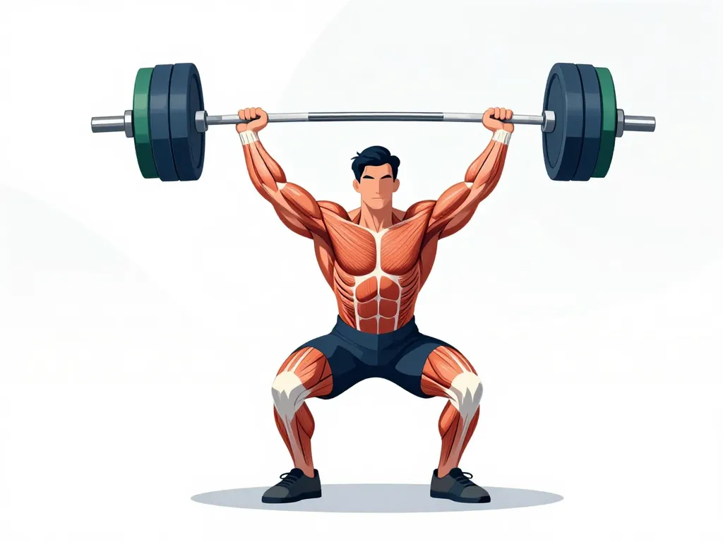 Power snatches muscle activation diagram