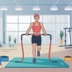 programme exercice avec elastique illustration sportif