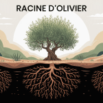 racine d olivier mise en valeur sous olivier méditerranéen
