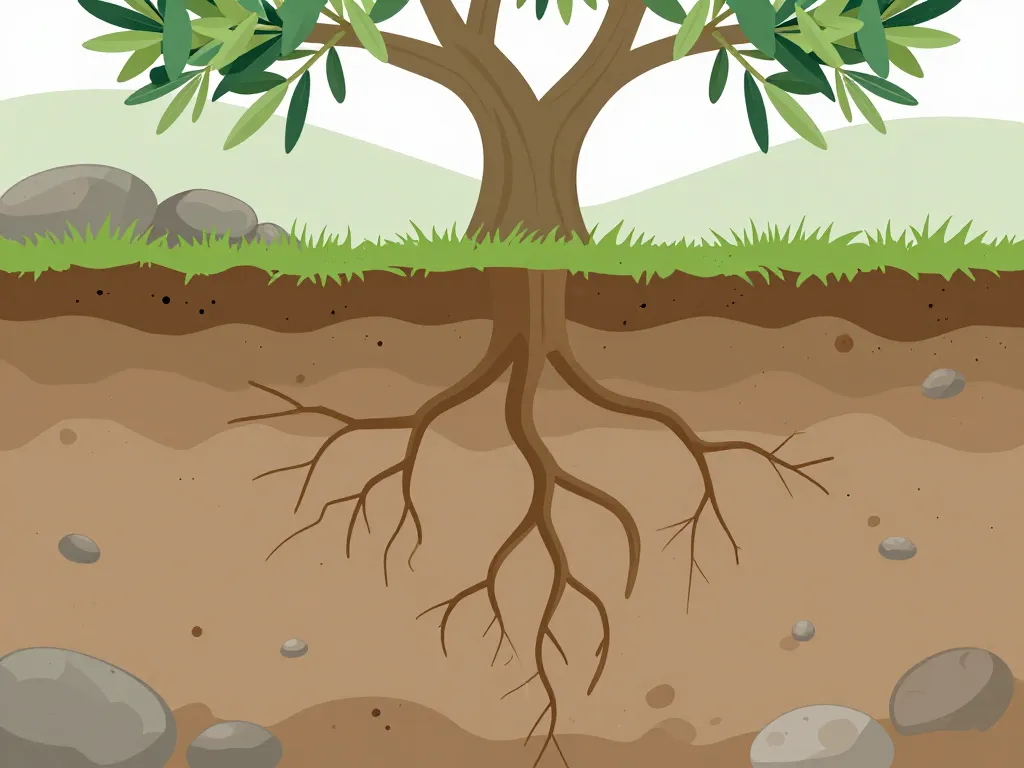 schéma racine d olivier développement naturel