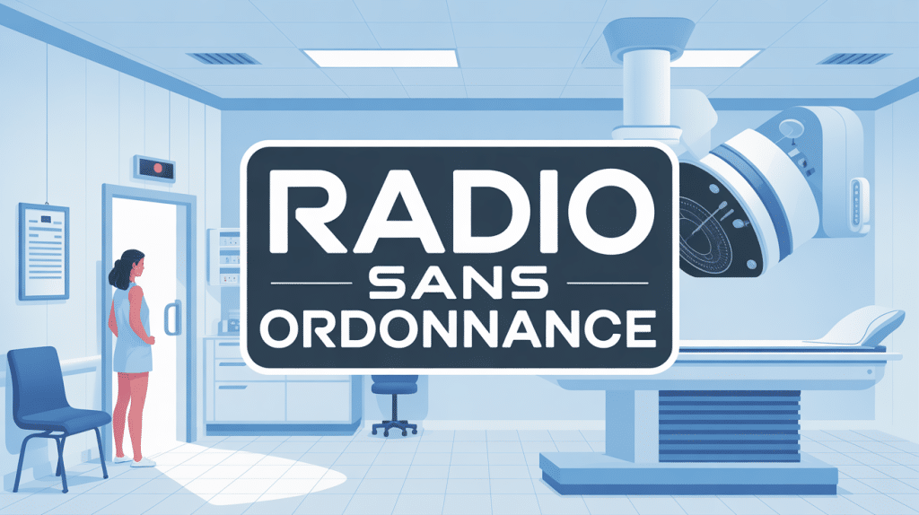 radio sans ordonnance patient devant cabinet radiologie