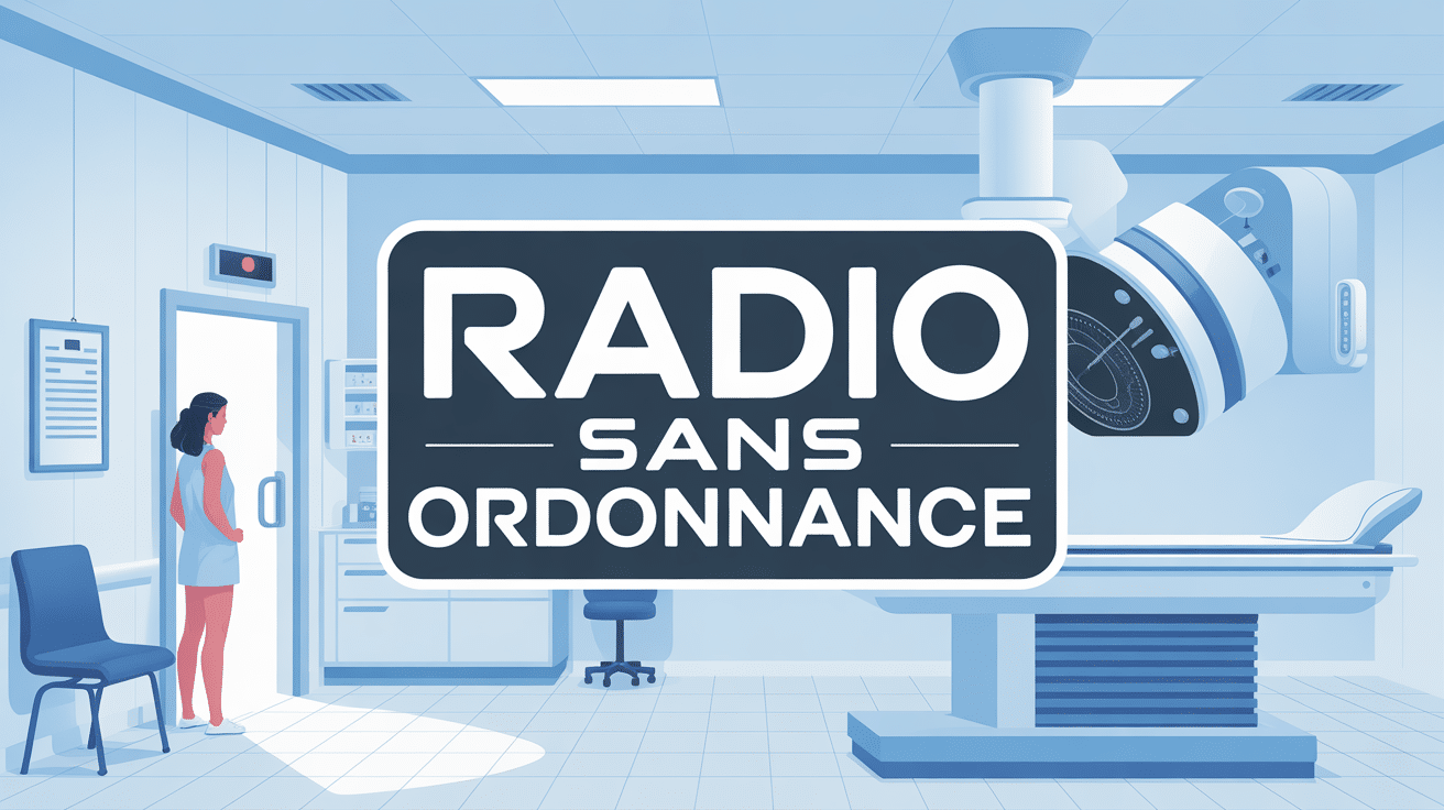 radio sans ordonnance patient devant cabinet radiologie