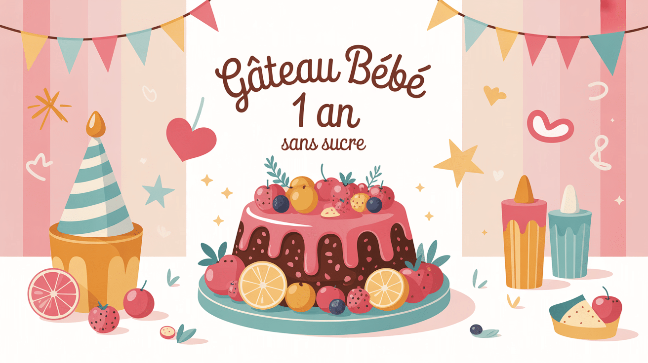 recette gâteau bébé 1 an sans sucre pain anniversaire sain