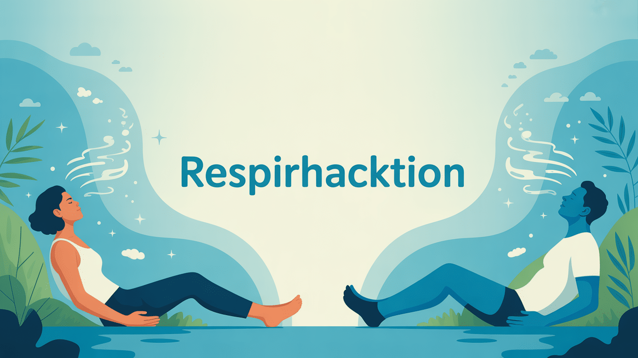 Illustration respirhacktion bien-être relaxation respiration