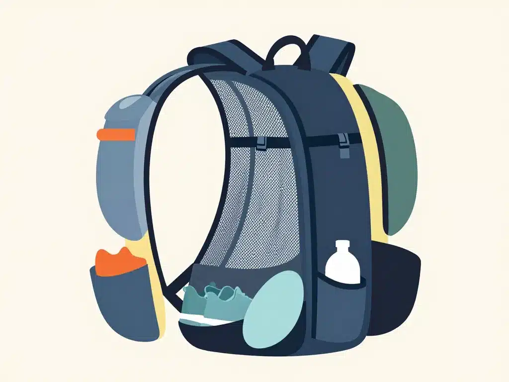 sac a dos pour le sport graphique compartiments confort