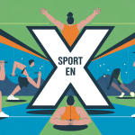 illustration sport en x concept entraînement modulable