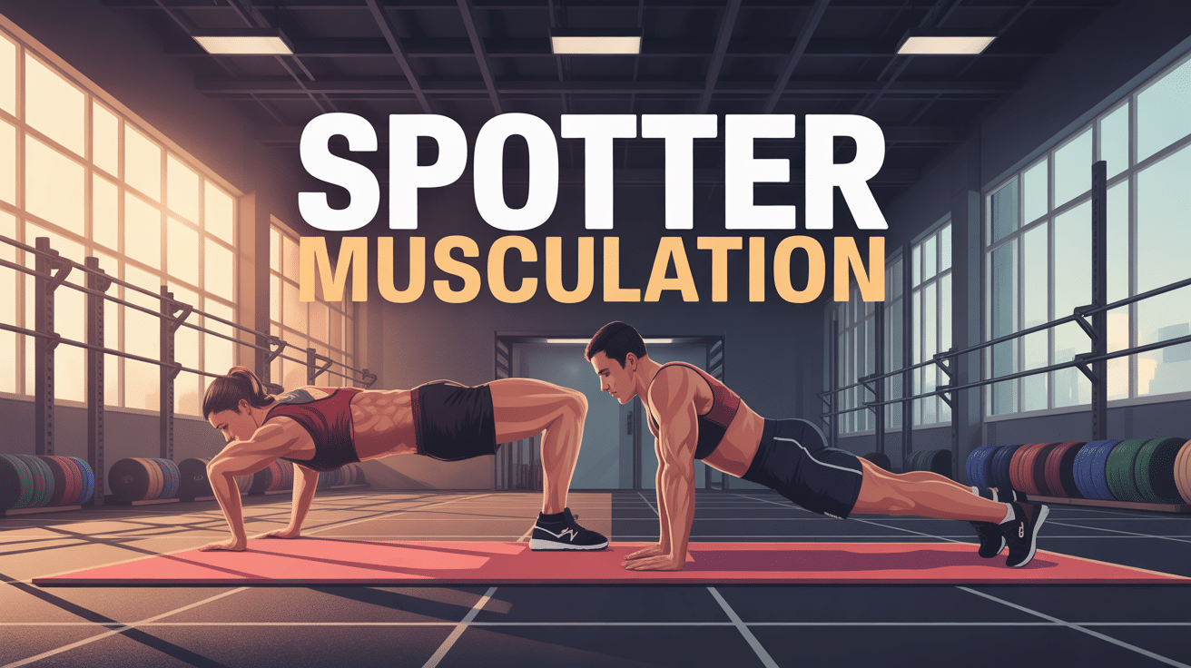 spotter musculation développé couché sécurité duo