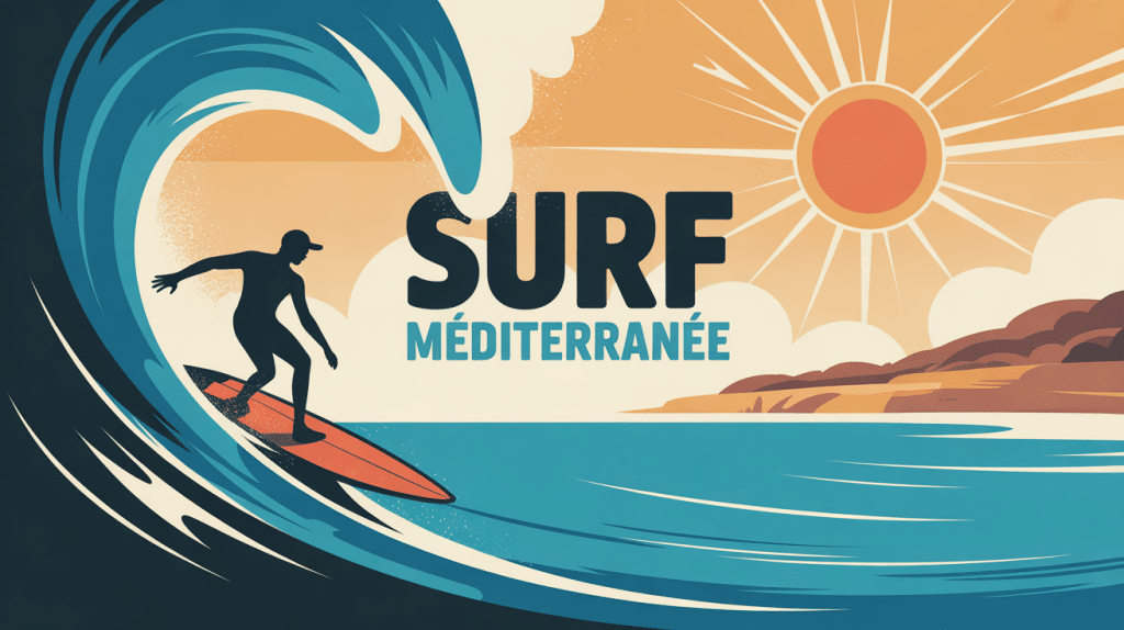 illustration globale surf mediterranee