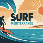 illustration globale surf mediterranee