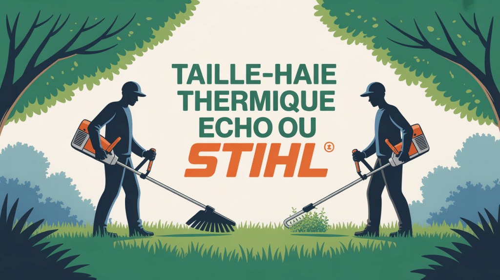 taille haie thermique echo ou stihl illustration choix jardin