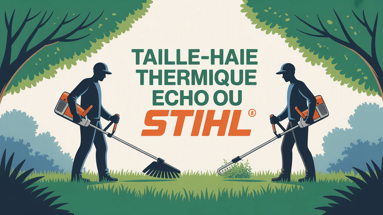 taille haie thermique echo ou stihl illustration choix jardin